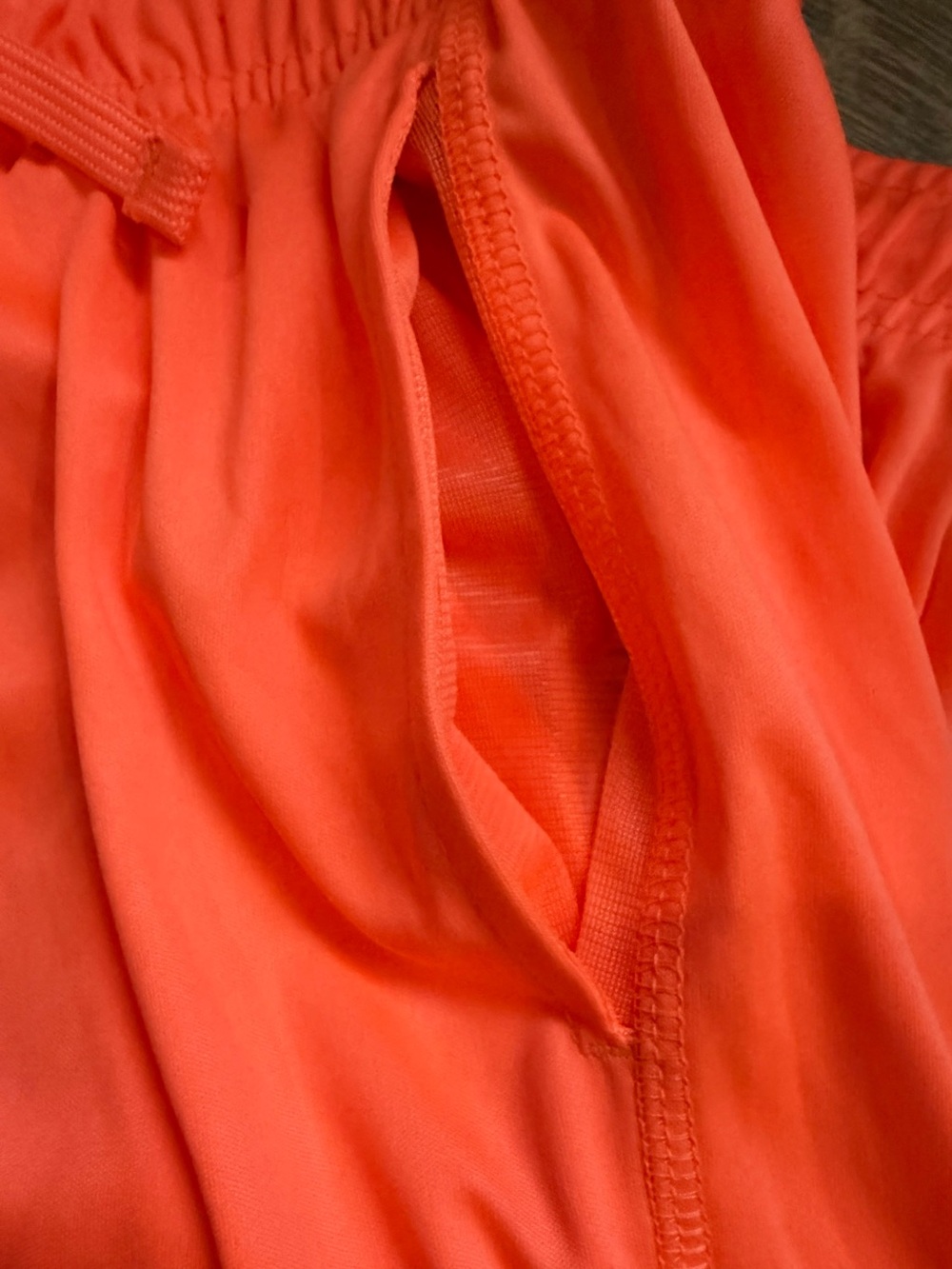 Athletic Works DriWorks Boys XL (14/16) Bright Orange Performance Shorts - Picture 5 of 6